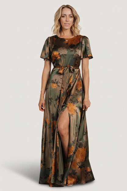 Baltic Born - Agnes Satin Maxi Dress