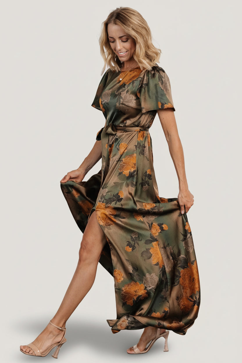 Baltic Born - Agnes Satin Maxi Dress