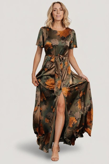 Baltic Born - Agnes Satin Maxi Dress