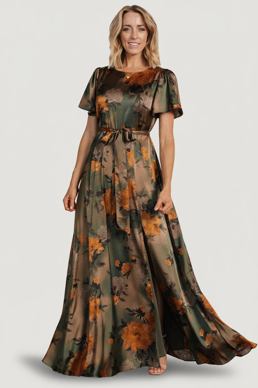 Baltic Born - Agnes Satin Maxi Dress