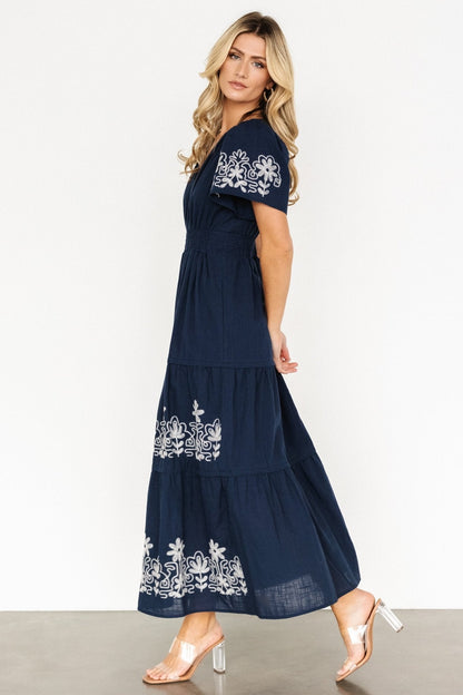 Baltic Born - Kennedy Embroidered Maxi Dress