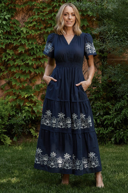 Baltic Born - Kennedy Embroidered Maxi Dress