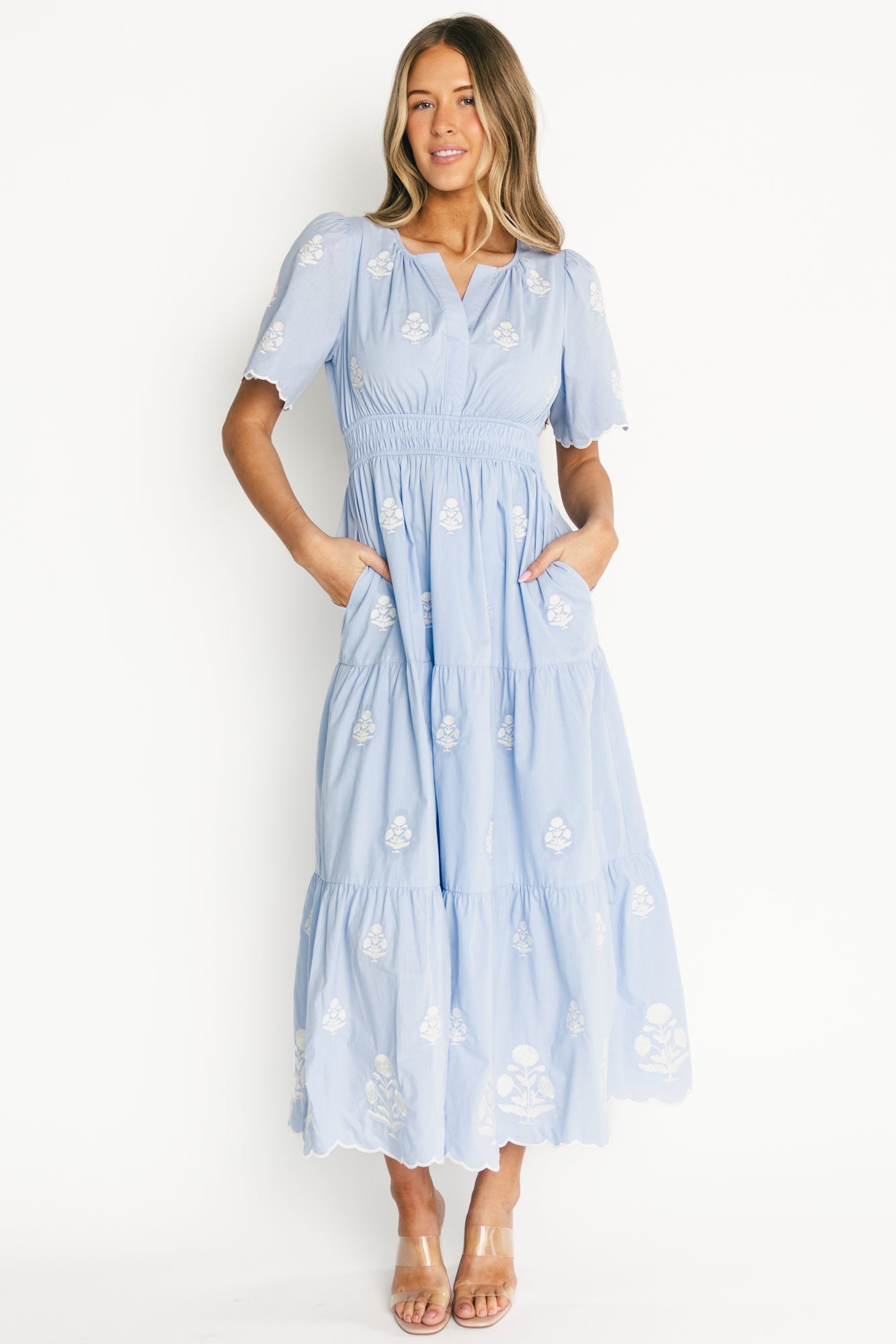 Baltic Born - Delilah Embroidered Maxi Dress