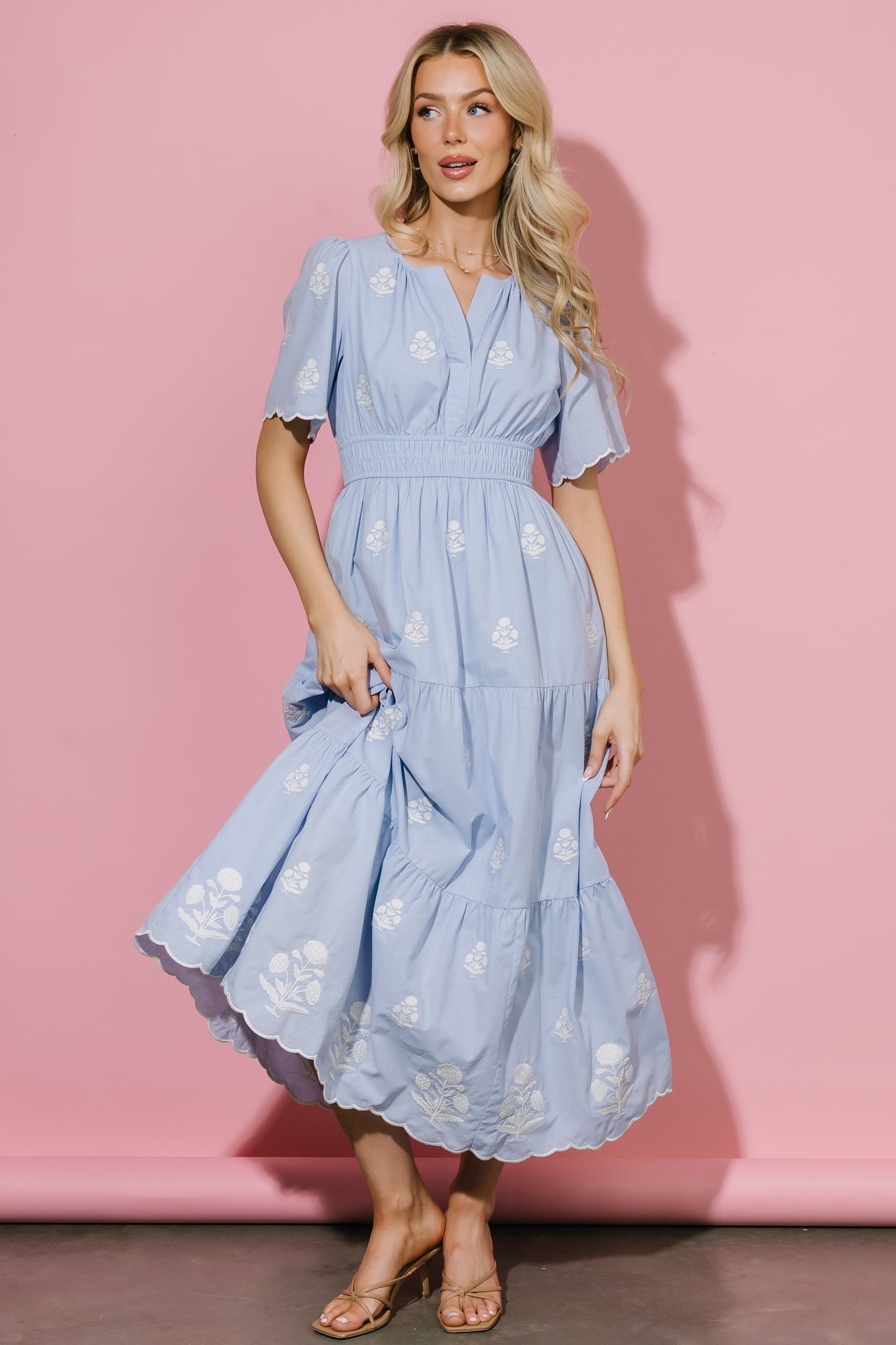 Baltic Born - Delilah Embroidered Maxi Dress
