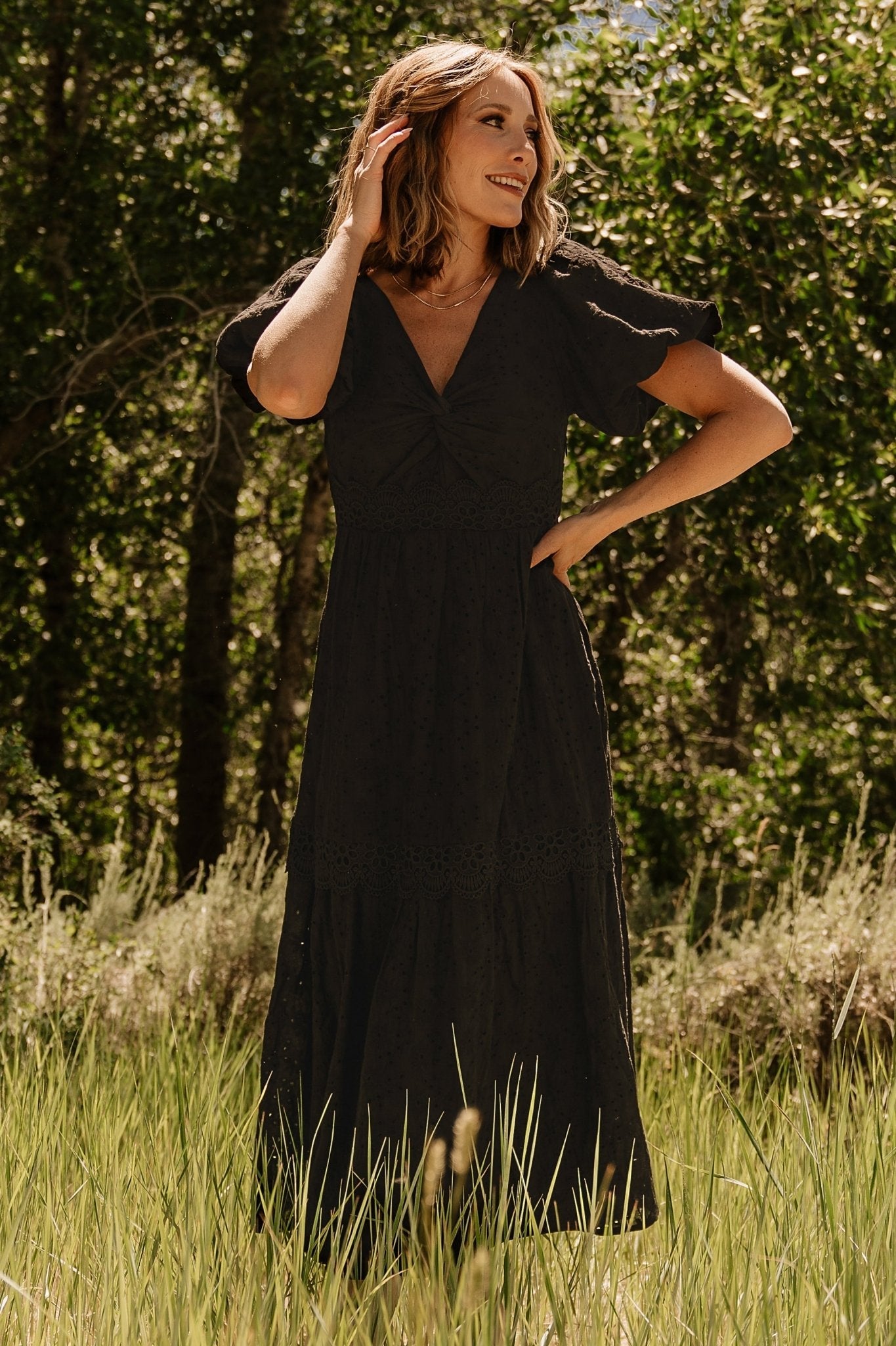 Baltic Born - Jackie Eyelet Maxi Dress
