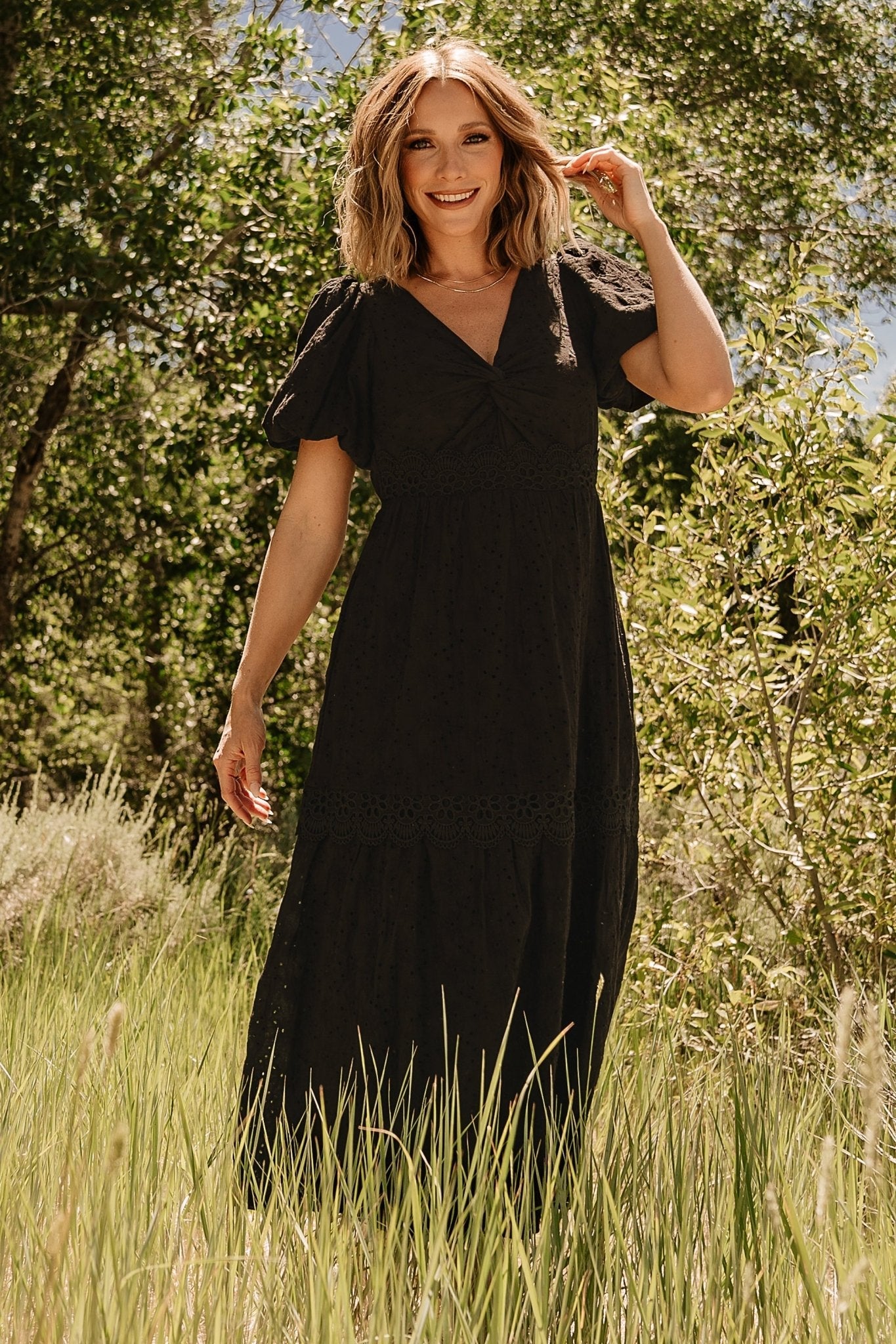 Baltic Born - Jackie Eyelet Maxi Dress