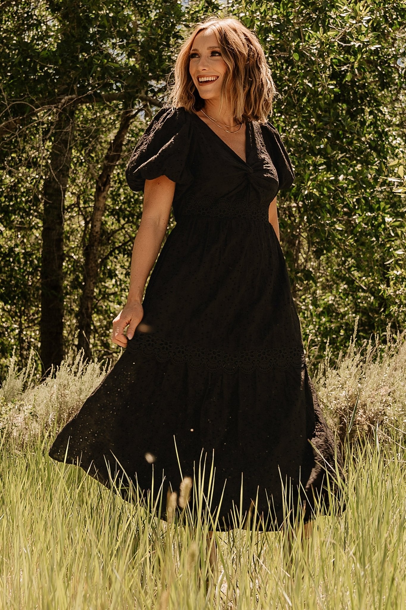 Baltic Born - Jackie Eyelet Maxi Dress