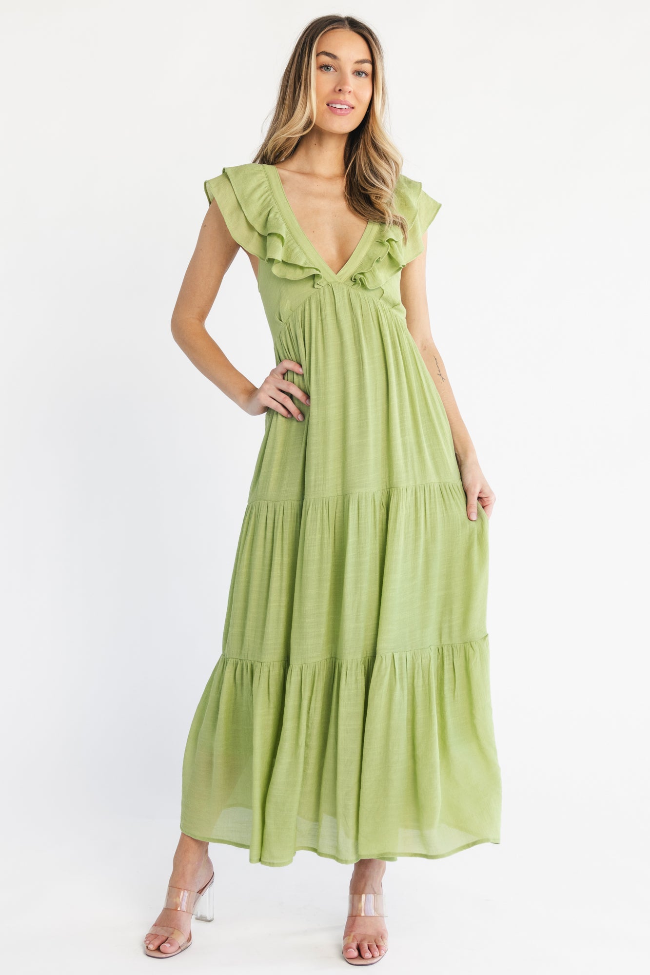 Baltic Born - Mika Ruffle Maxi Dress