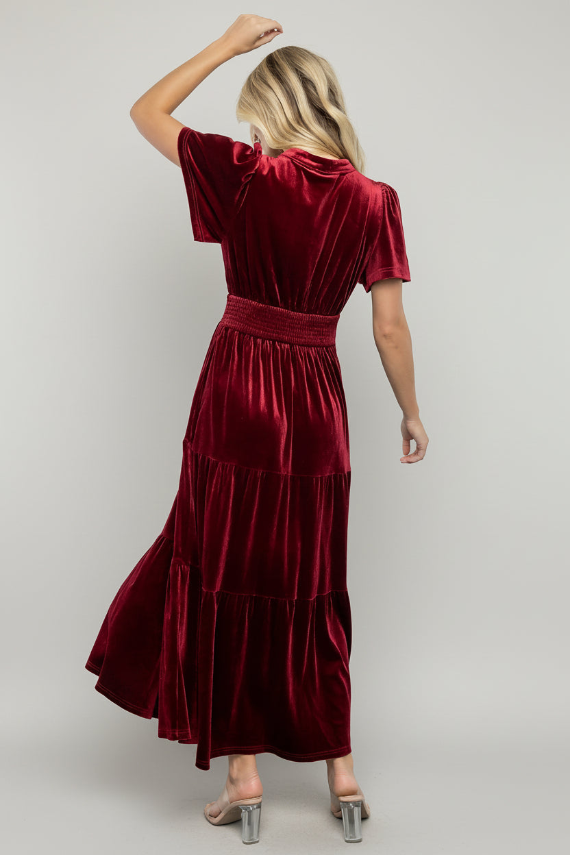 Baltic Born - Maida Embroidered Velvet Dress