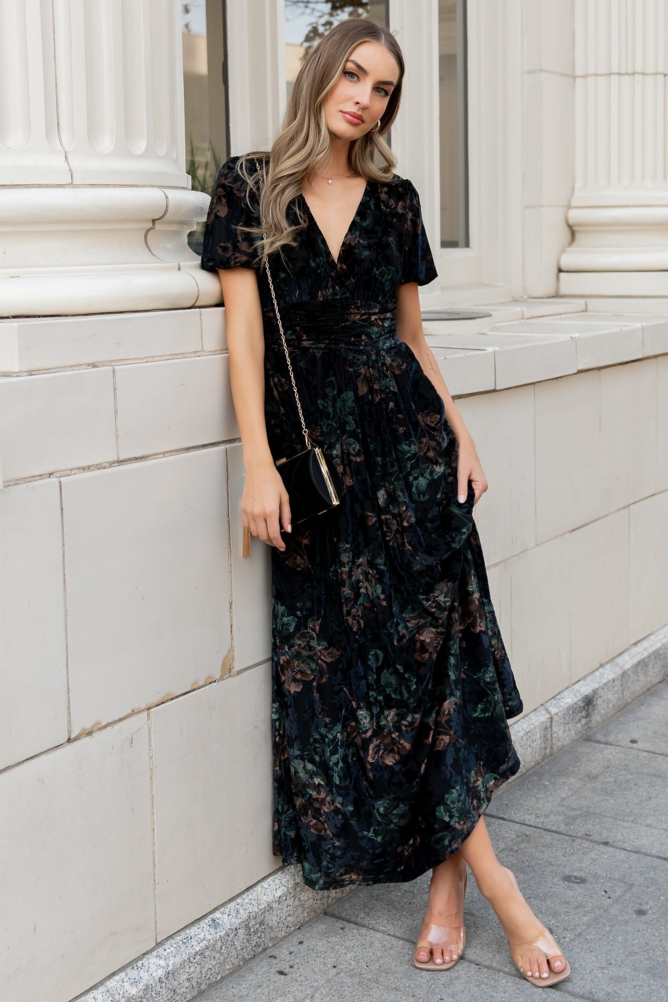Baltic Born - Leslie Velvet Maxi Dress