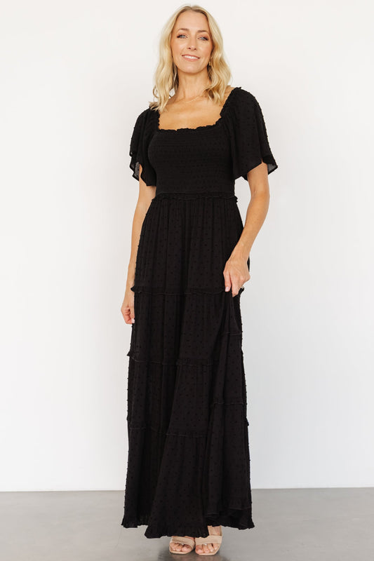 Baltic Born - Lenora Smocked Dotted Maxi Dress