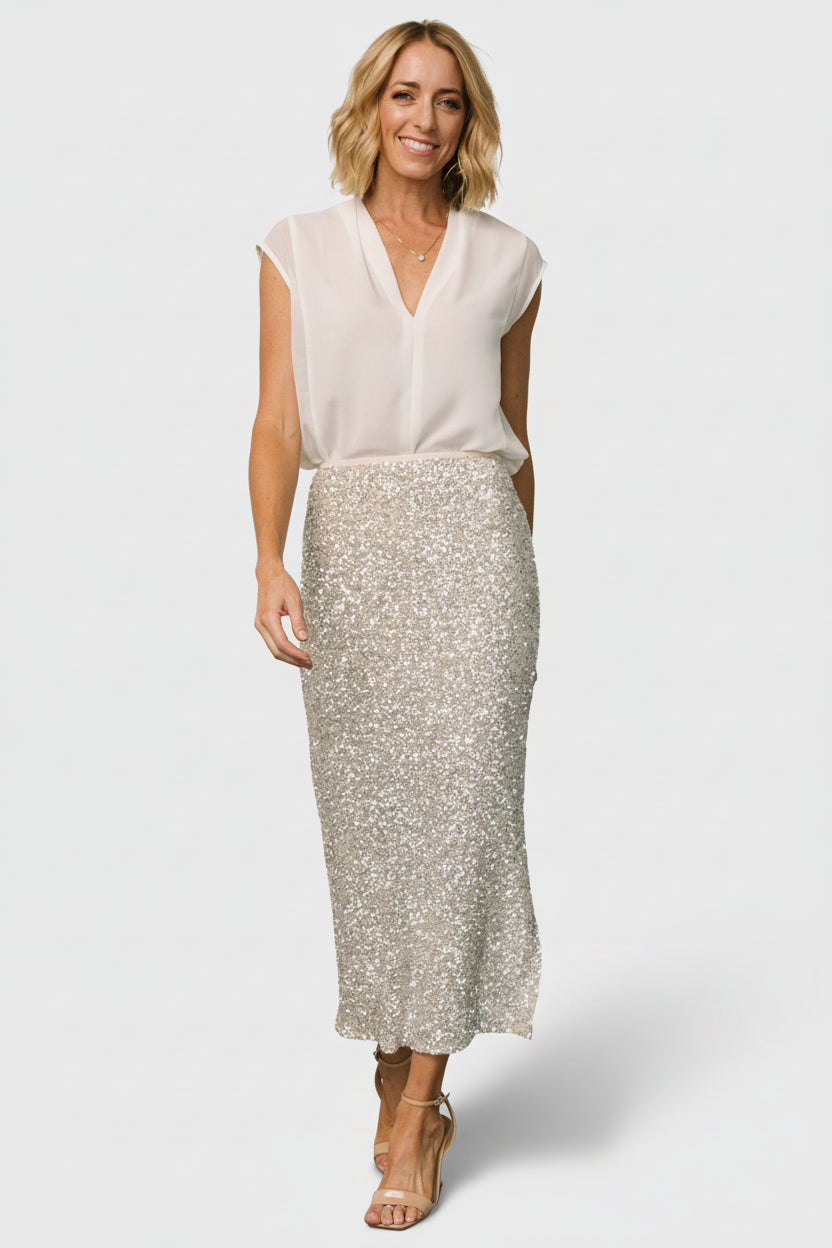 Baltic Born - Charmed Sequin Midi Skirt