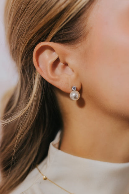 Baltic Born - The Molly Pearl Studs in Silver