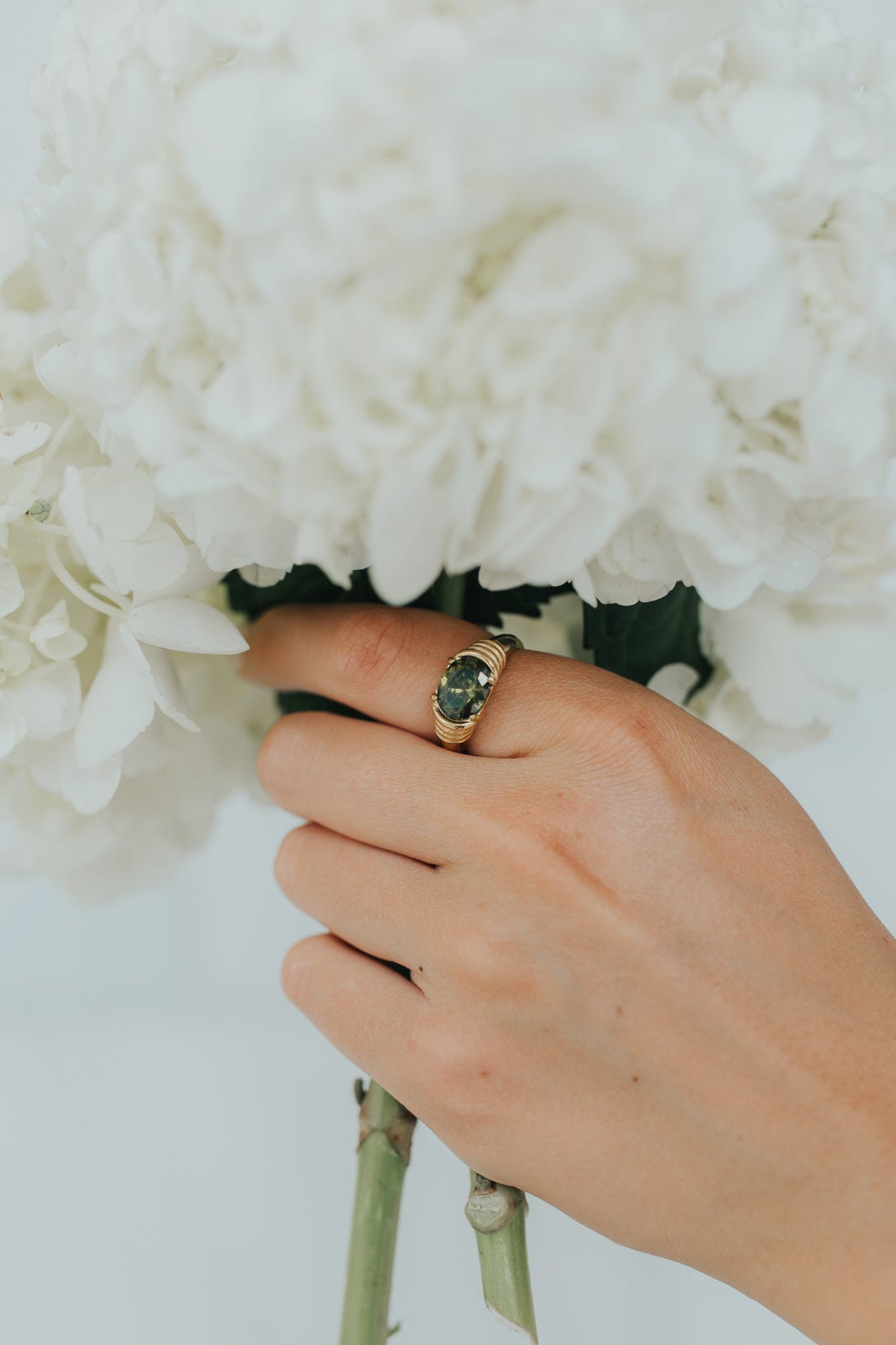 Baltic Born - The Maddie Ring in Emerald