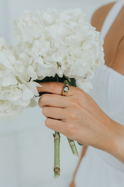 Baltic Born - The Maddie Ring in Emerald