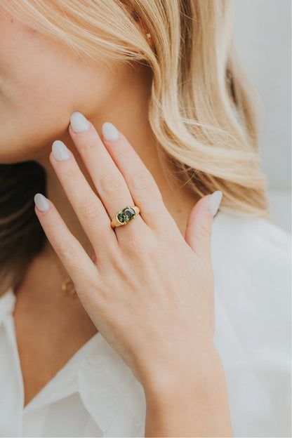 Baltic Born - The Maddie Ring in Emerald