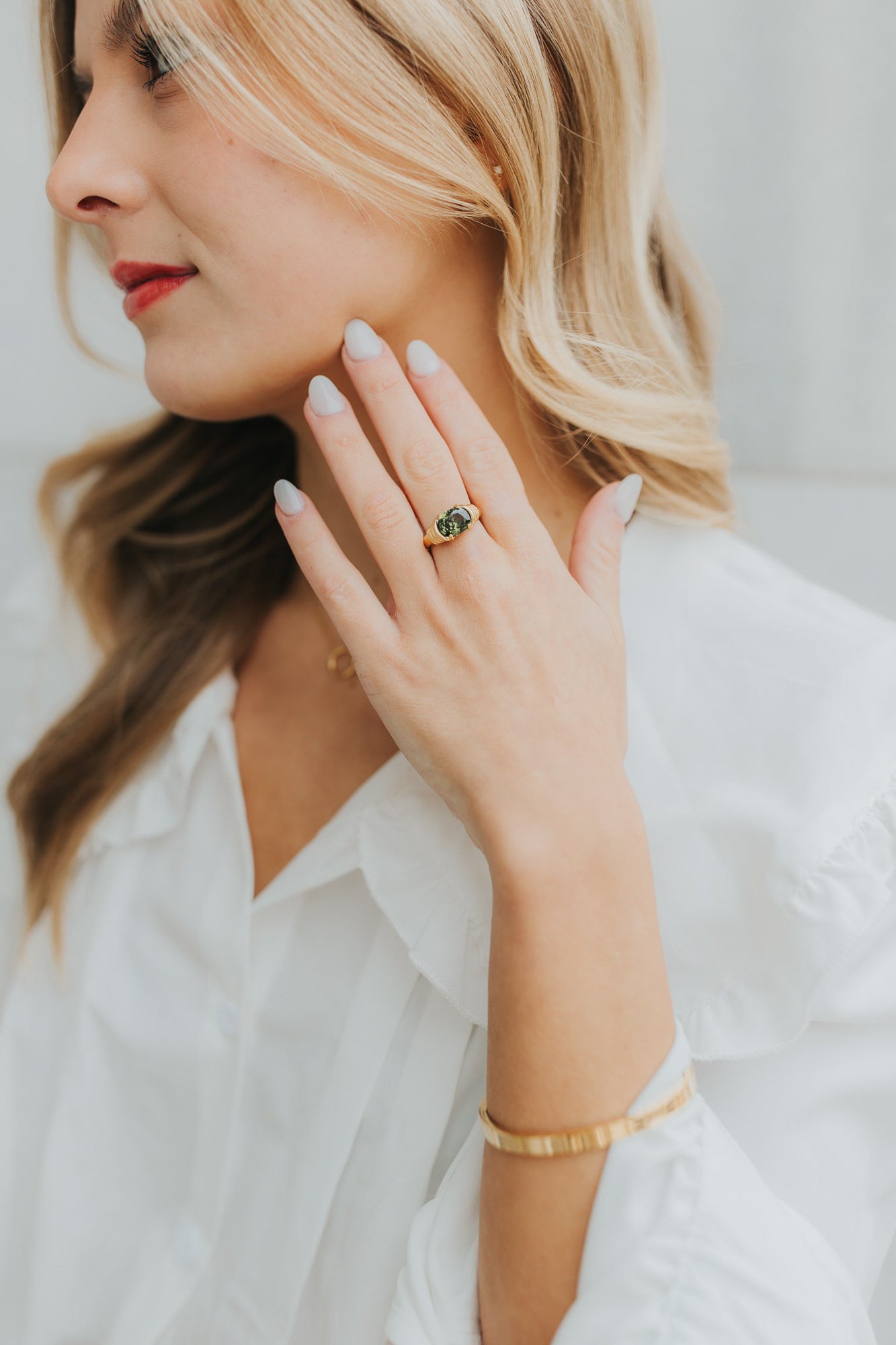Baltic Born - The Maddie Ring in Emerald