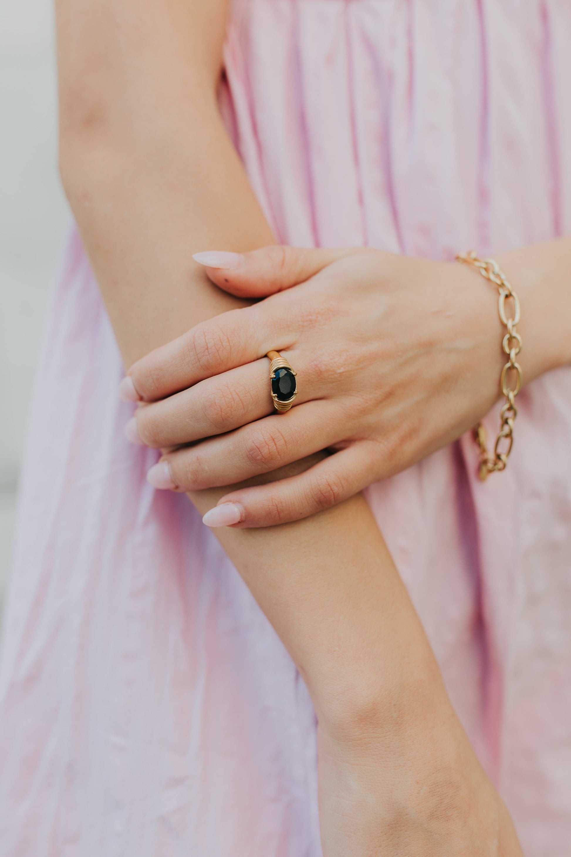 Baltic Born - The Maddie Ring in Onyx
