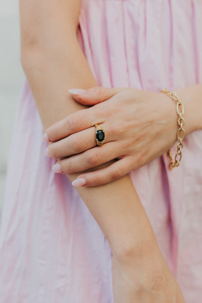 Baltic Born - The Maddie Ring in Onyx