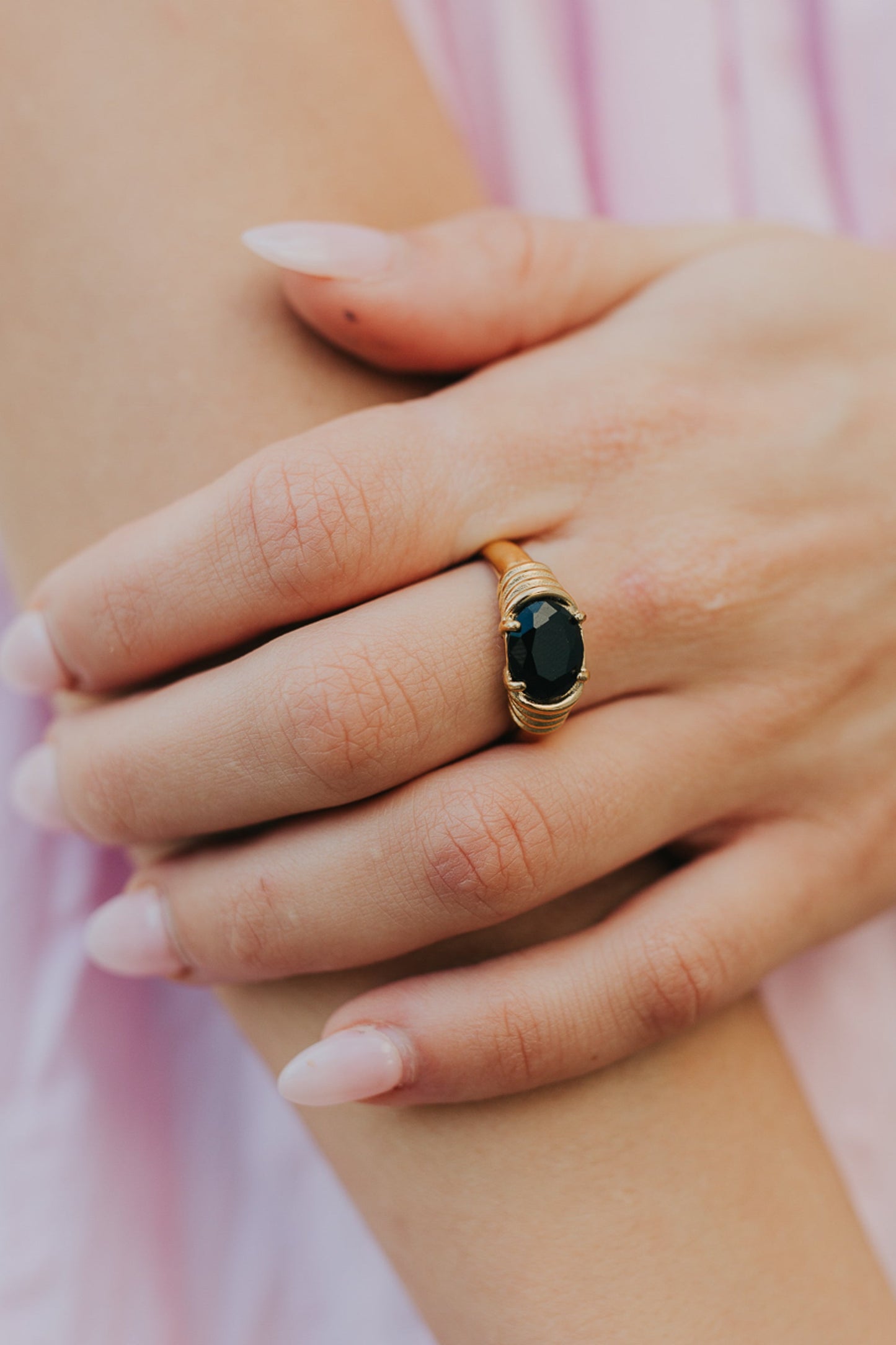 Baltic Born - The Maddie Ring in Onyx