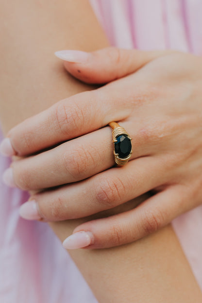 Baltic Born - The Maddie Ring in Onyx