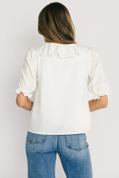 Baltic Born - Daisy Ruffle Button Up Top
