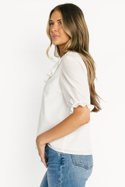 Baltic Born - Daisy Ruffle Button Up Top