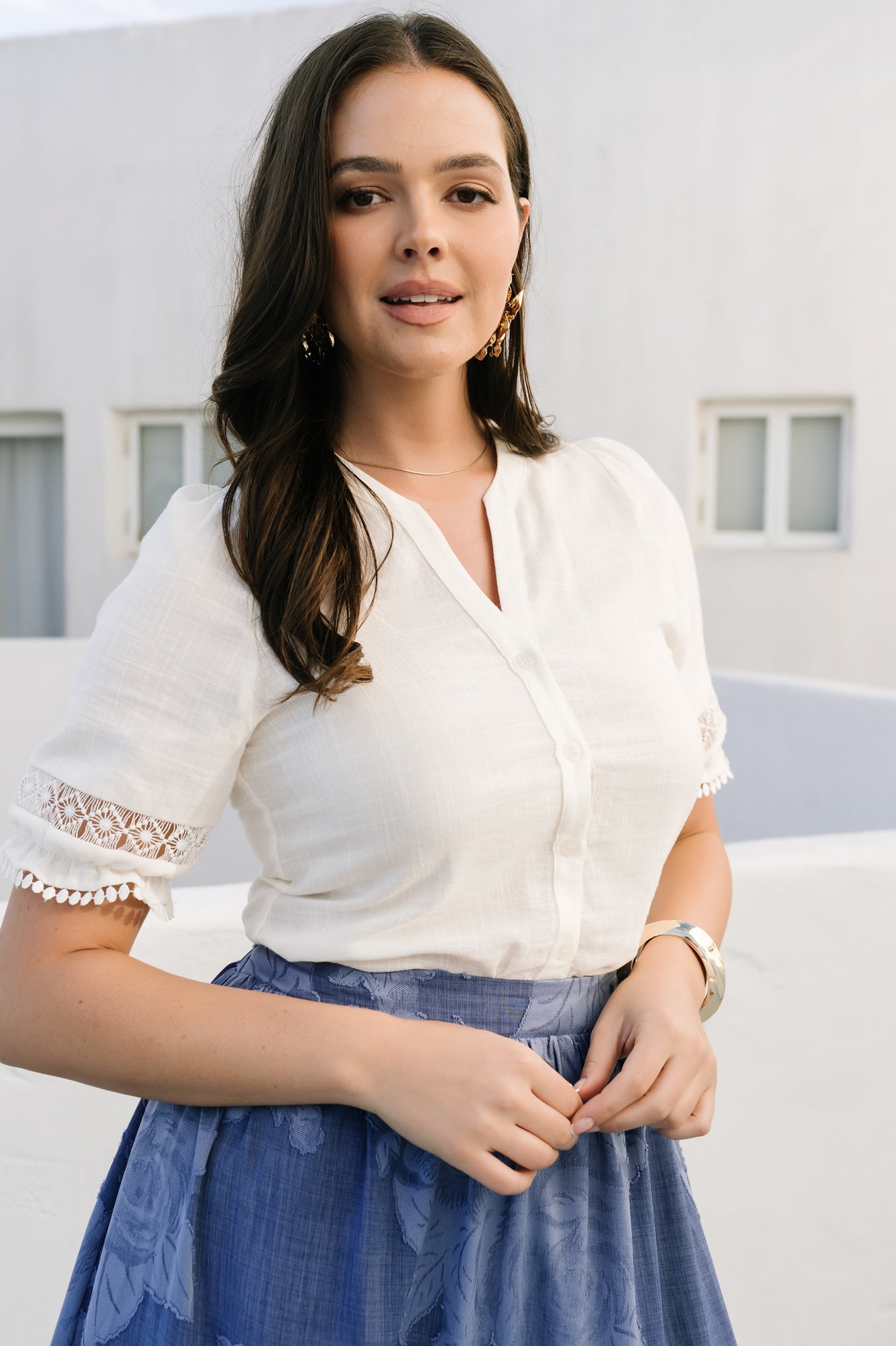 Baltic Born - Alba Button Up Top