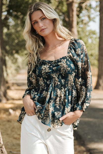 Baltic Born - Fenna Smocked Top