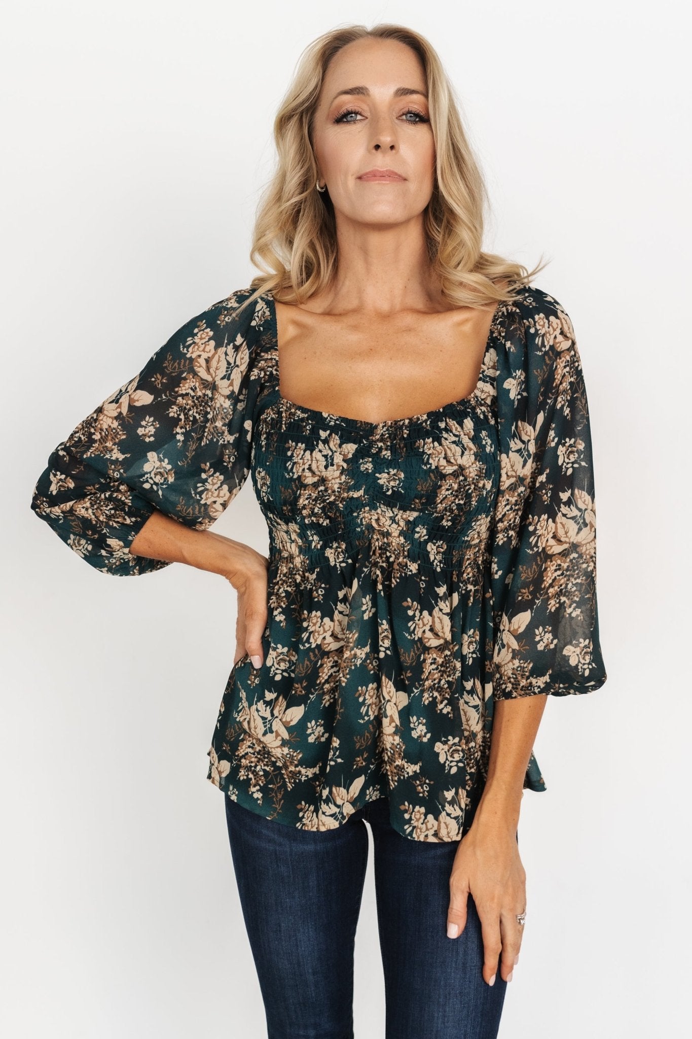 Baltic Born - Fenna Smocked Top
