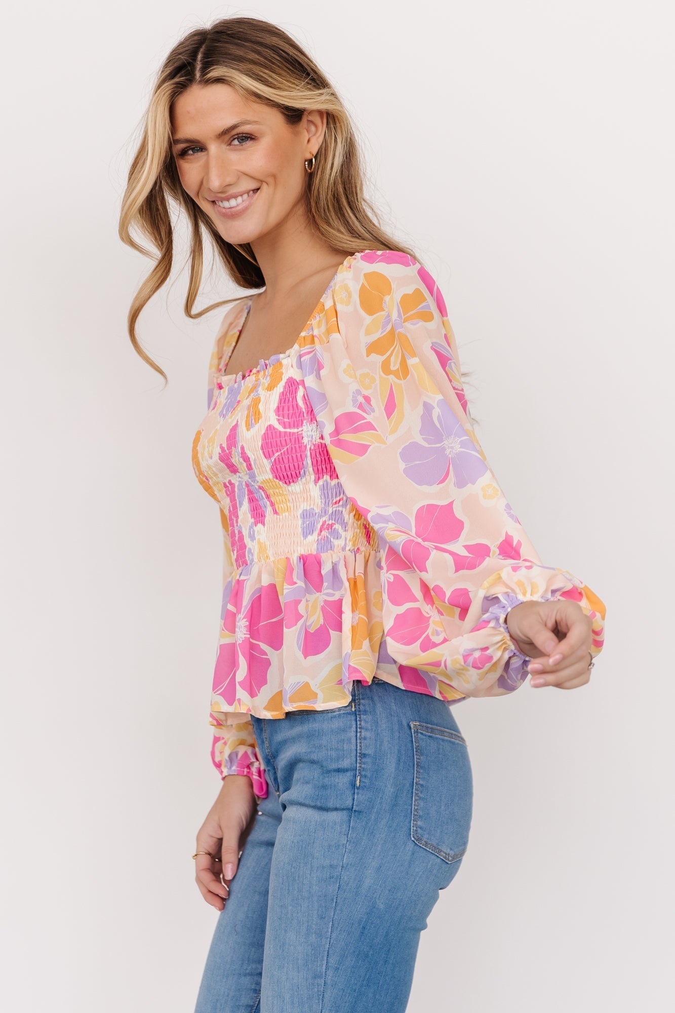 Baltic Born - Sally Smocked Top