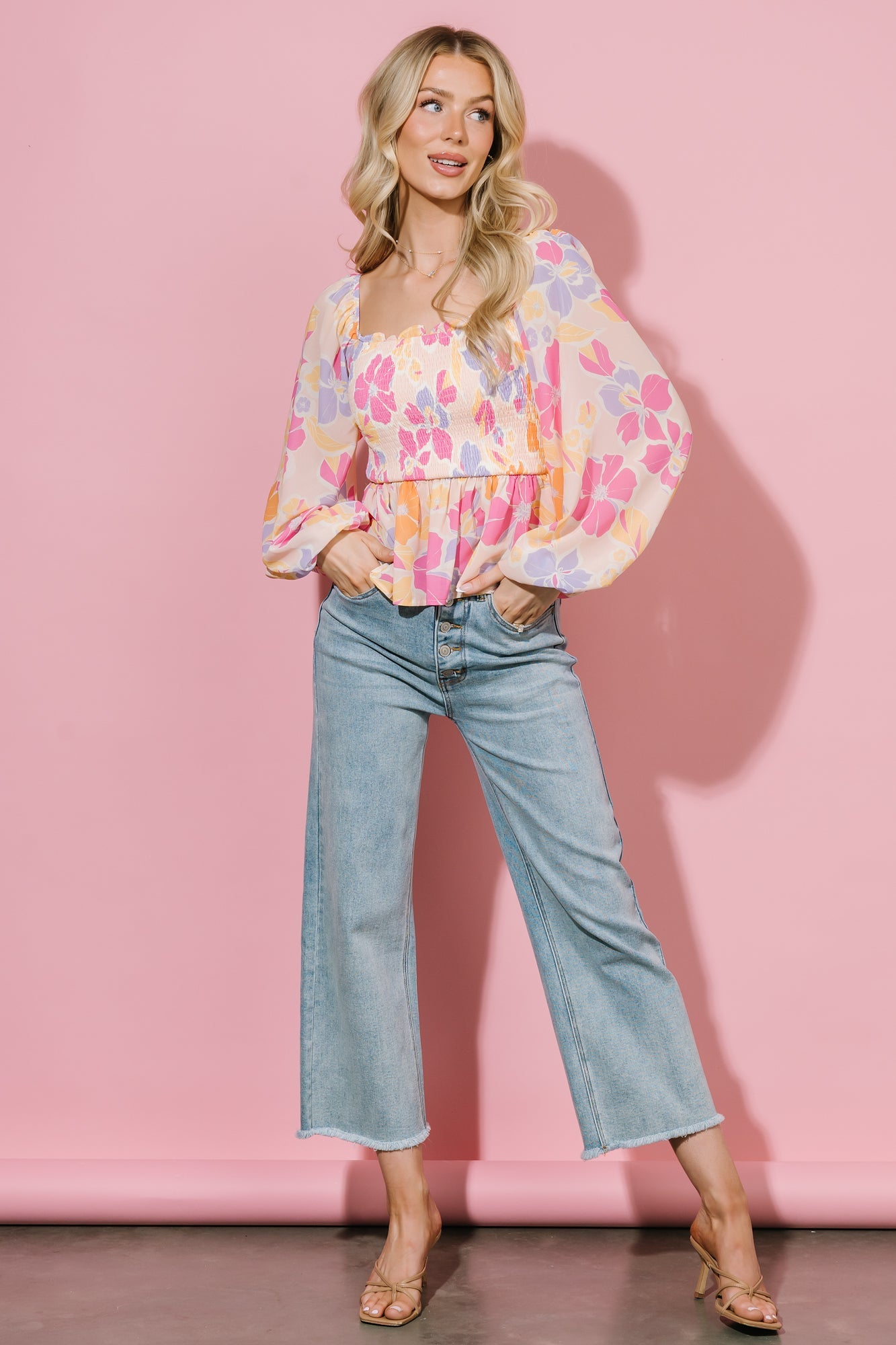 Baltic Born - Sally Smocked Top
