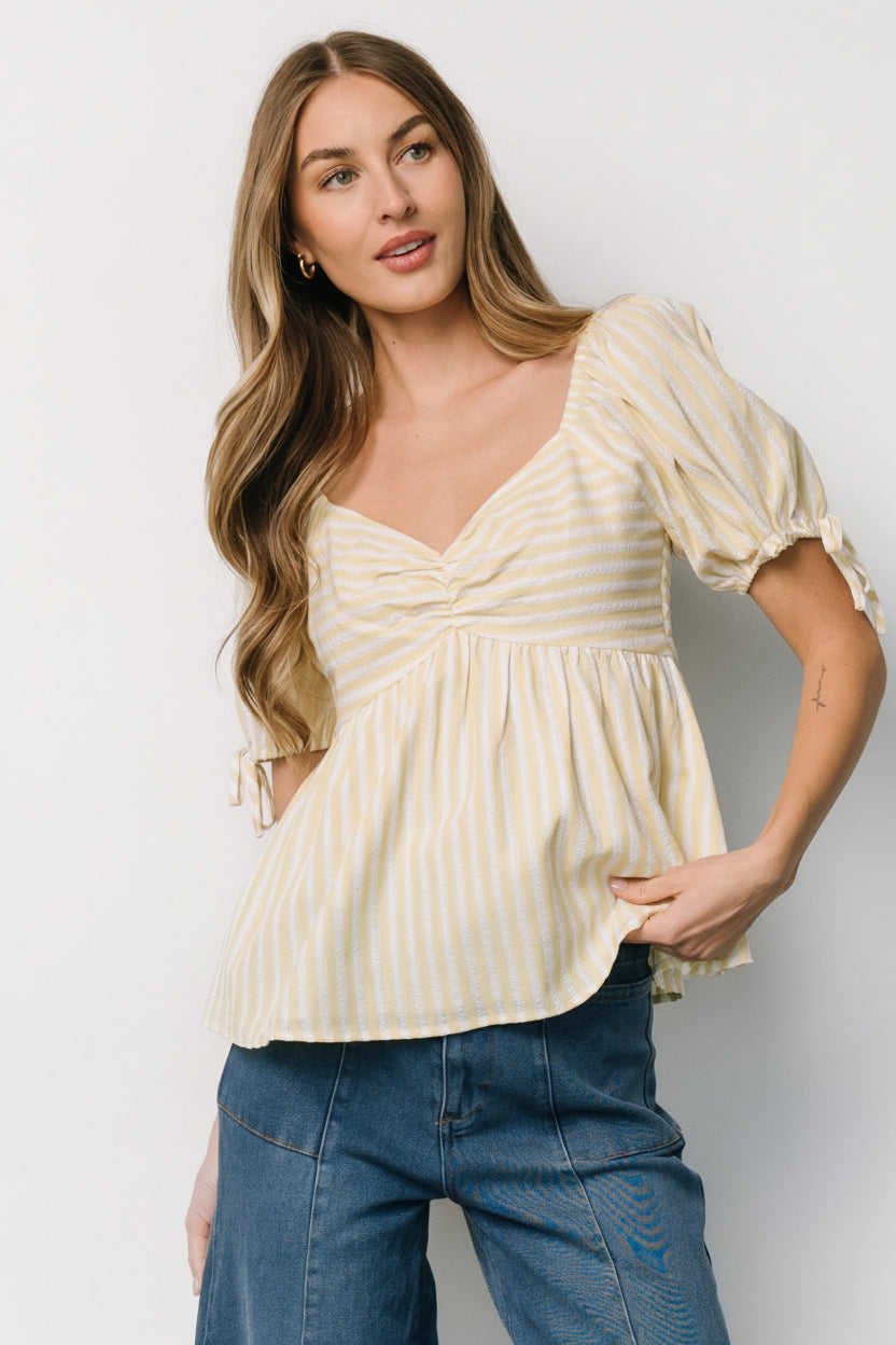 Baltic Born - Betsy Peplum Top