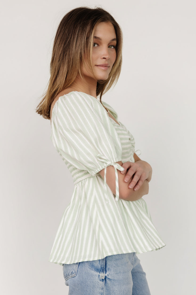 Baltic Born - Betsy Peplum Top