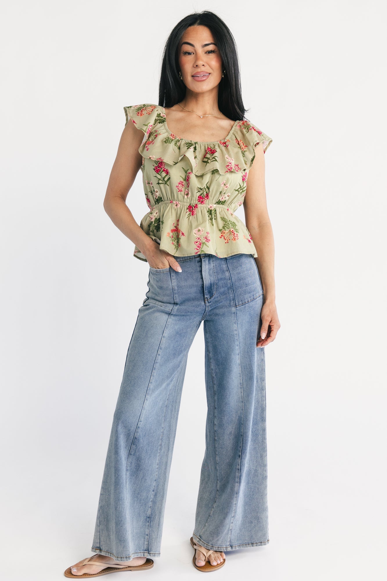 Baltic Born - Lissie Peplum Top