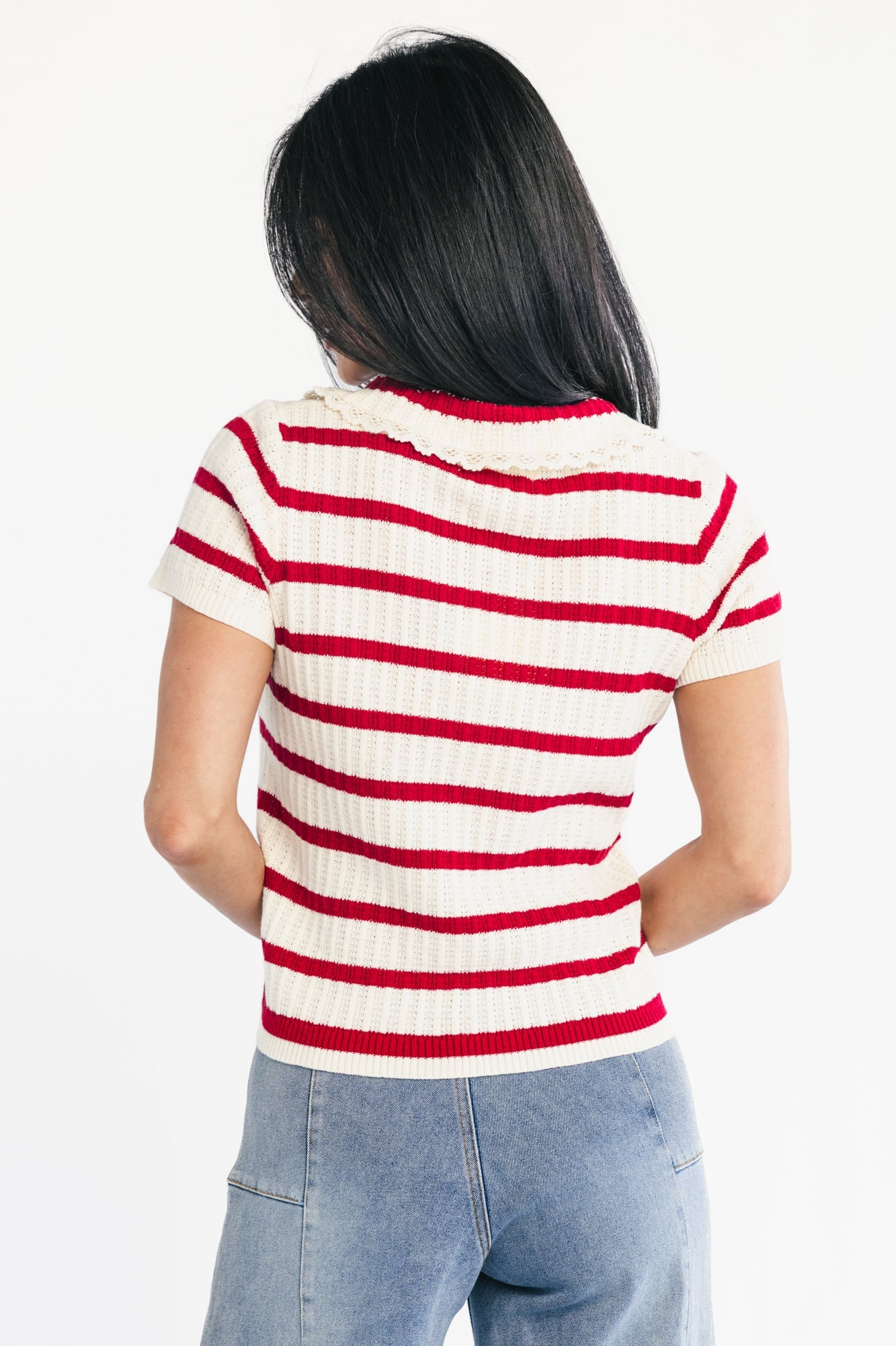 Baltic Born - Molly Striped Collar Top