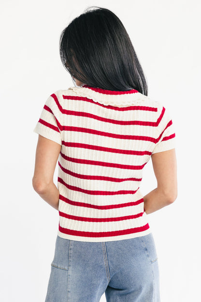 Baltic Born - Molly Striped Collar Top