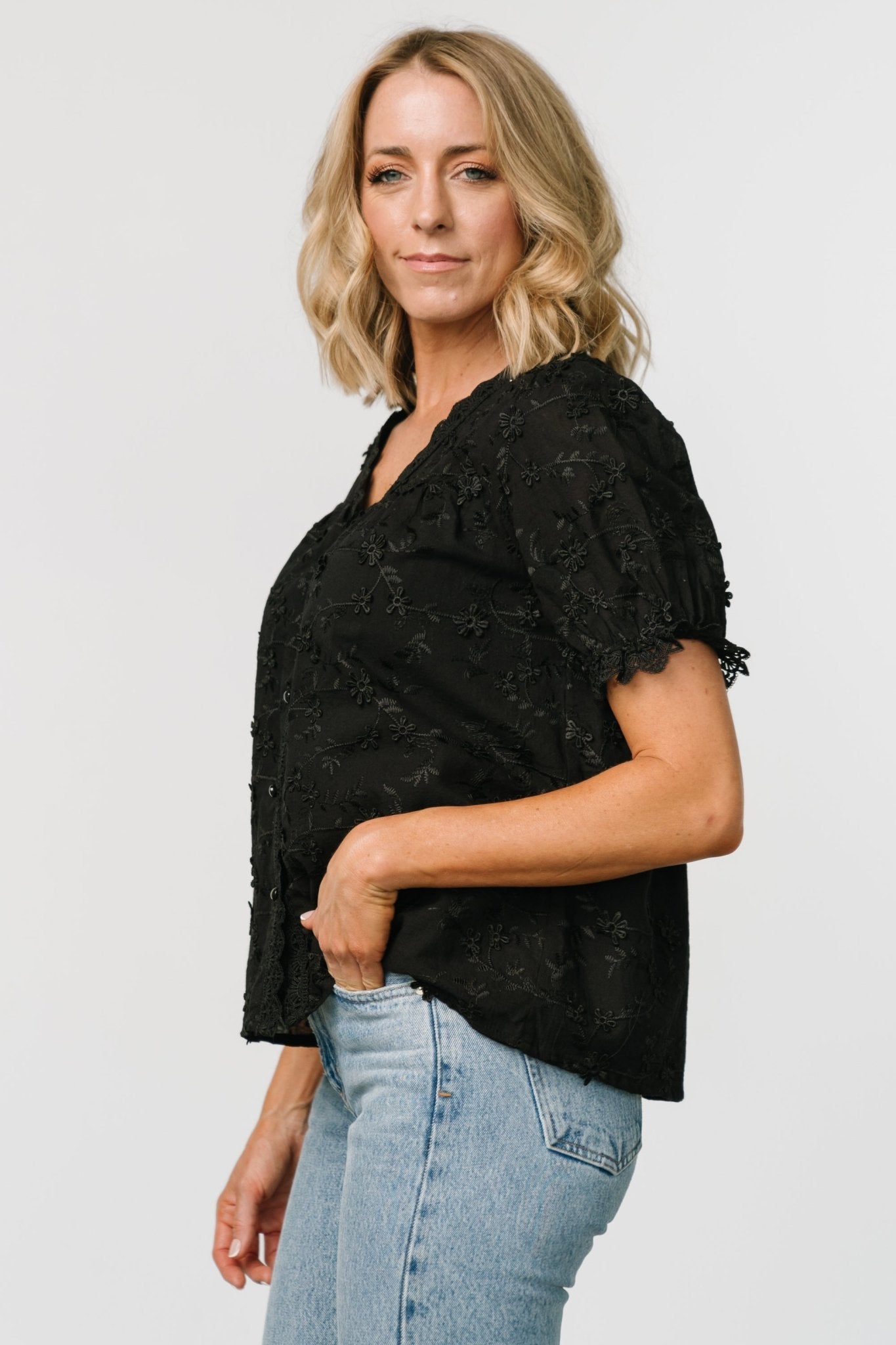 Baltic Born - Pauline Embossed Top