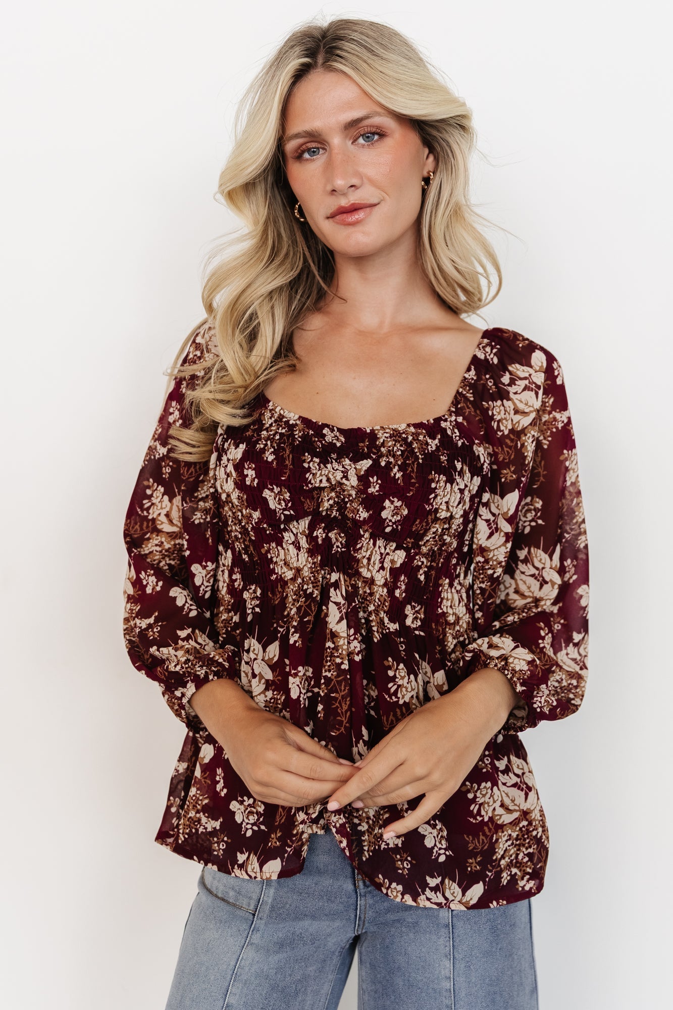 Baltic Born - Fenna Smocked Top