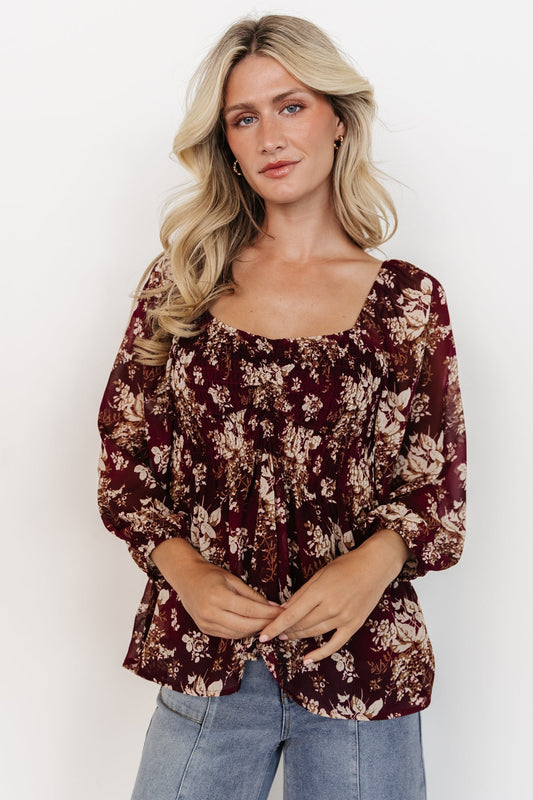 Baltic Born - Fenna Smocked Top