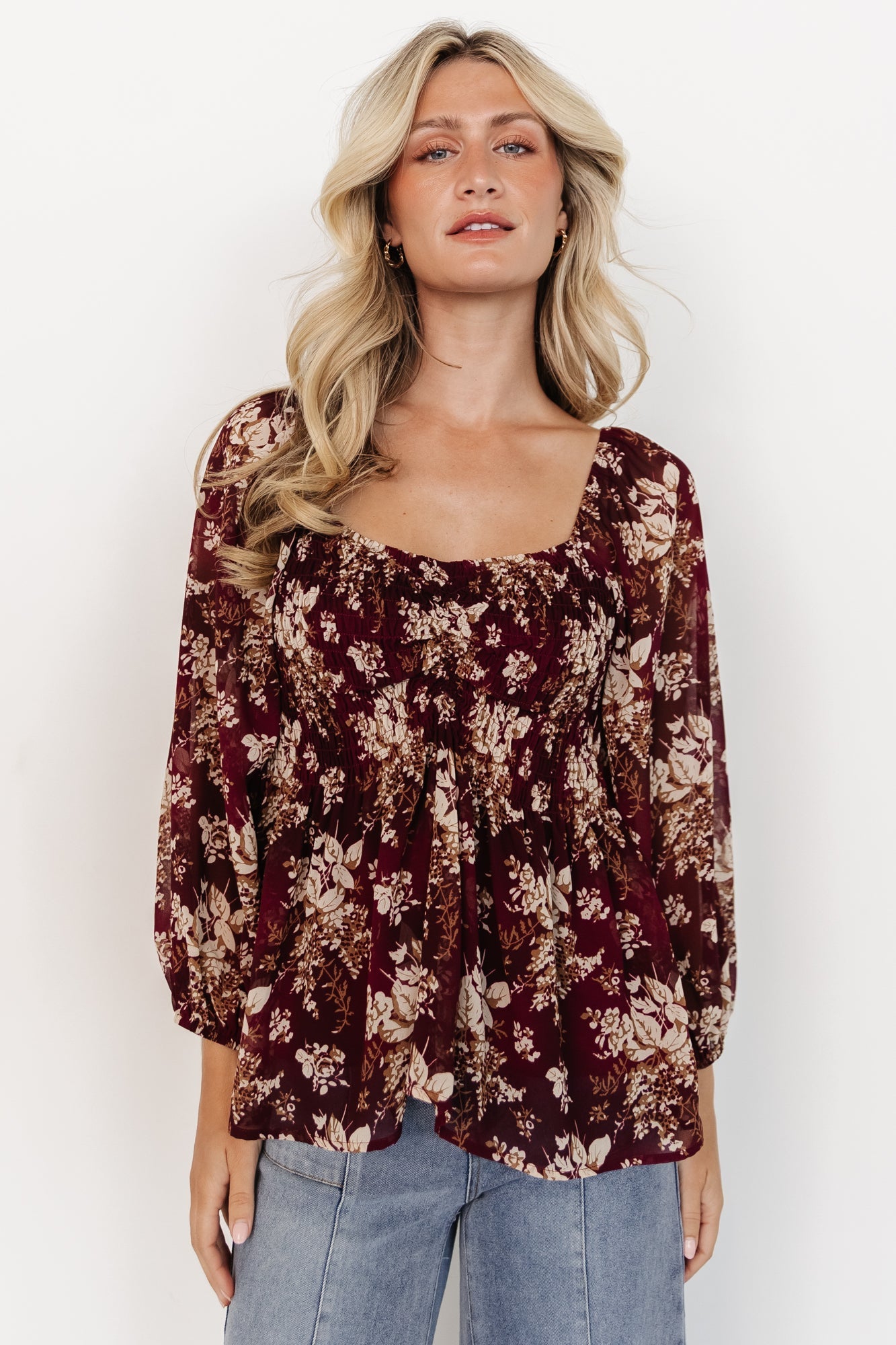 Baltic Born - Fenna Smocked Top
