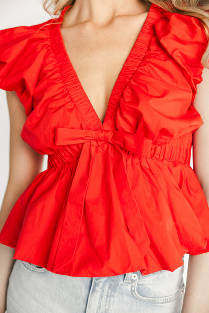 Baltic Born - Norma Ruffle Peplum Top