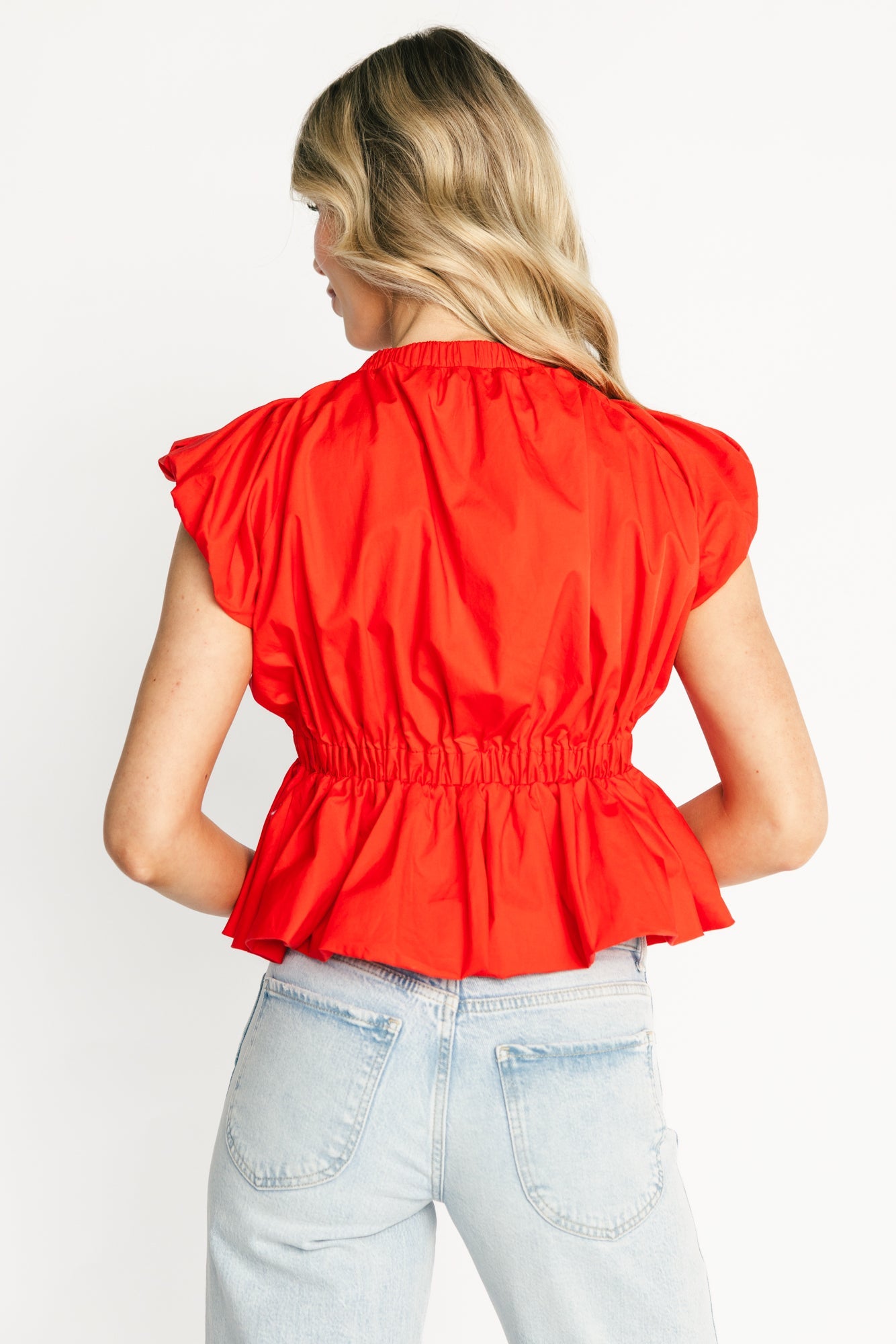 Baltic Born - Norma Ruffle Peplum Top