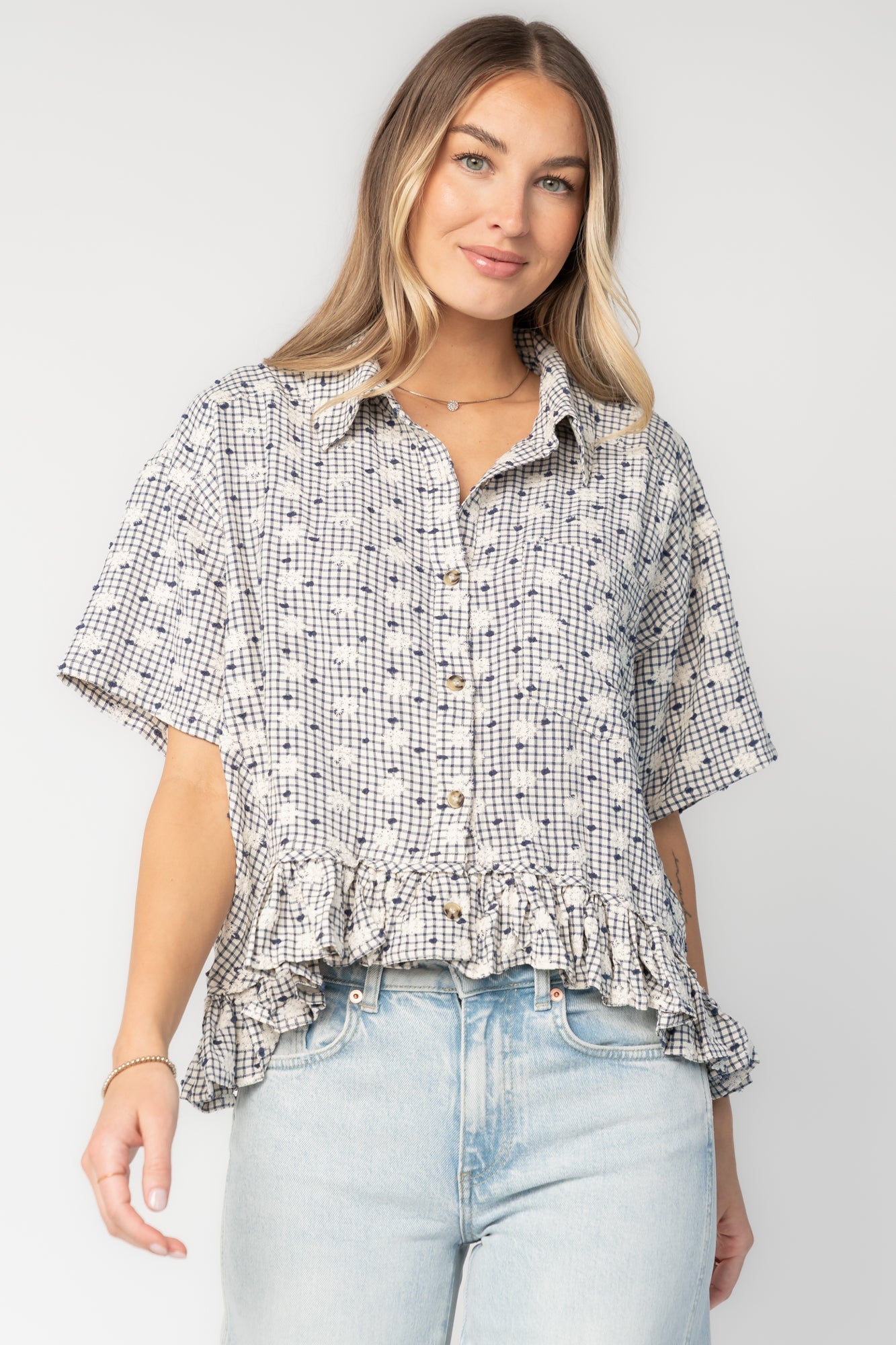 Baltic Born - Jalen Relaxed Peplum Top