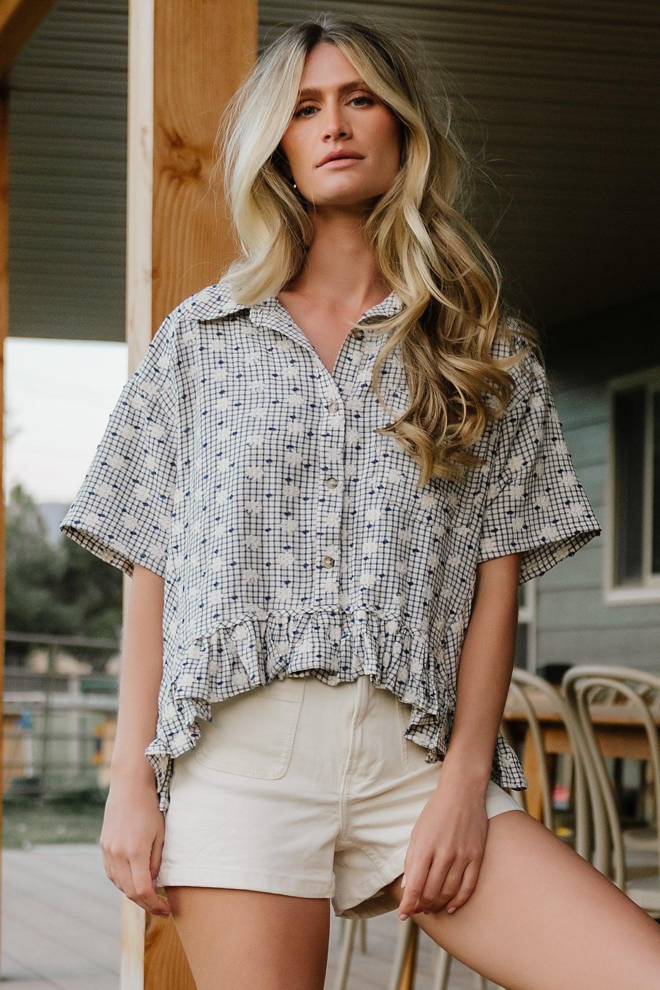 Baltic Born - Jalen Relaxed Peplum Top