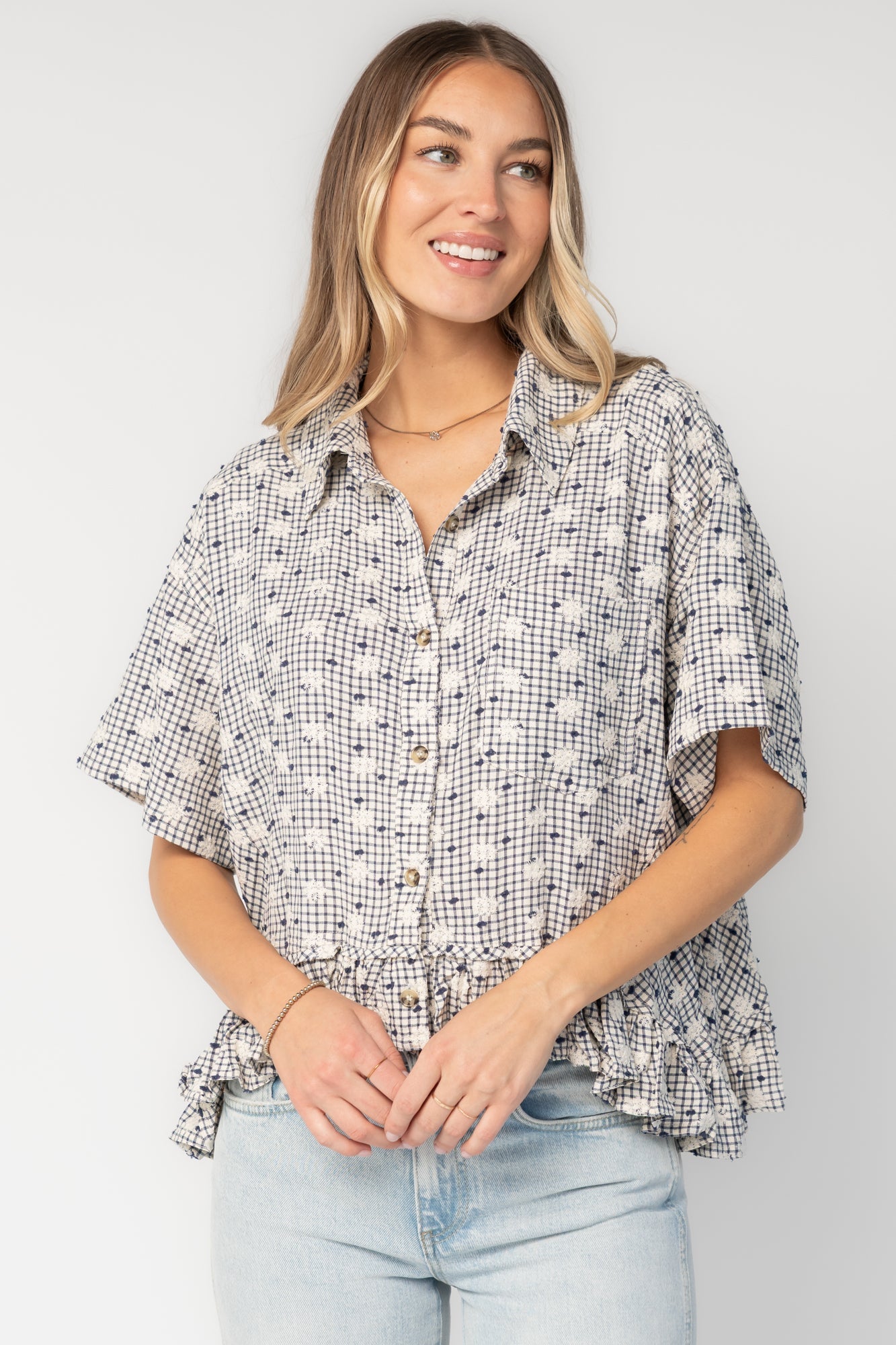 Baltic Born - Jalen Relaxed Peplum Top