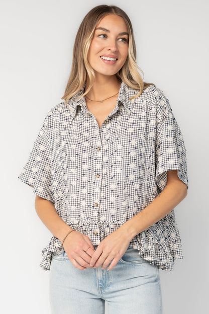 Baltic Born - Jalen Relaxed Peplum Top