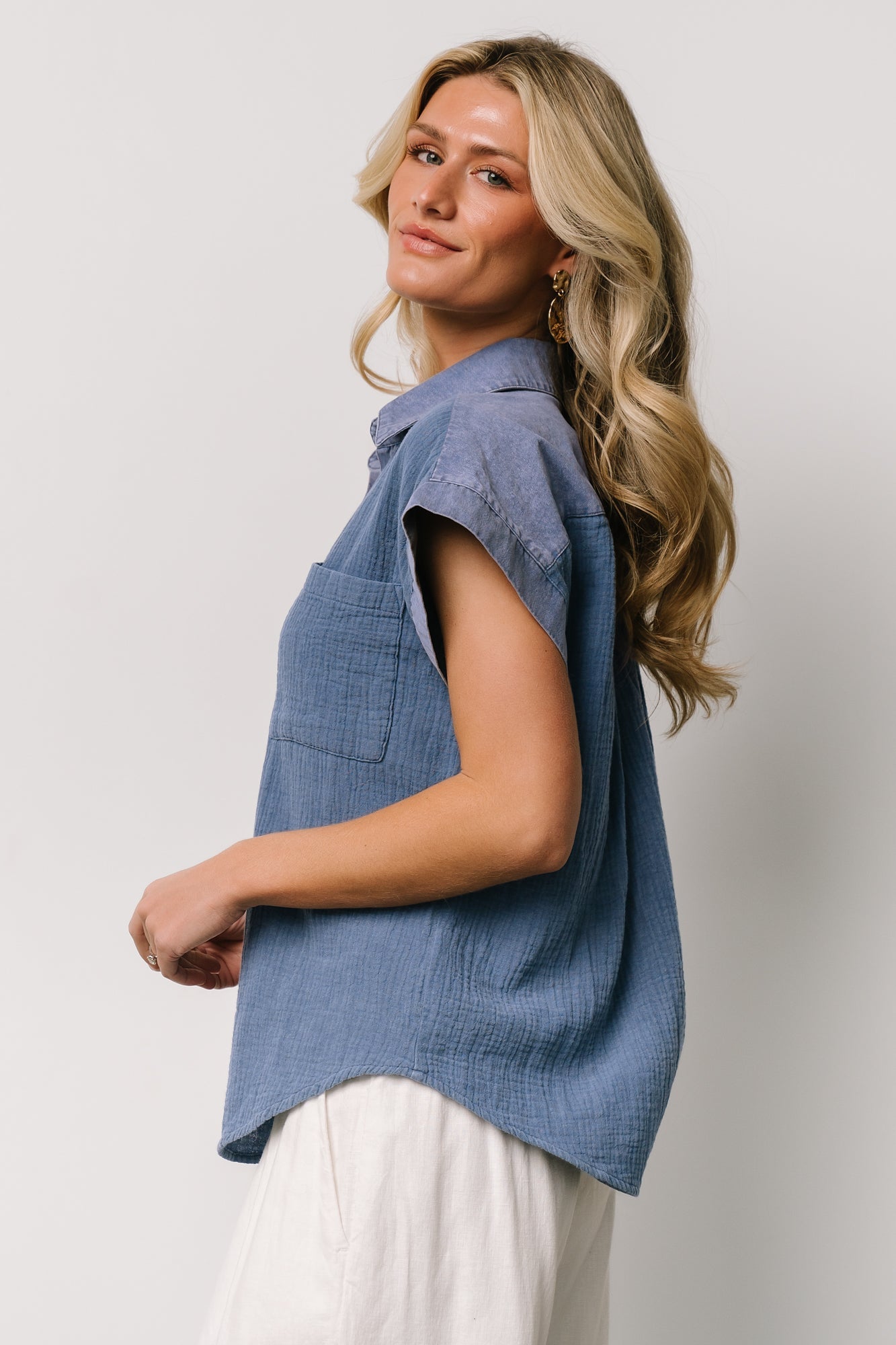 Baltic Born - Jaye Button Top