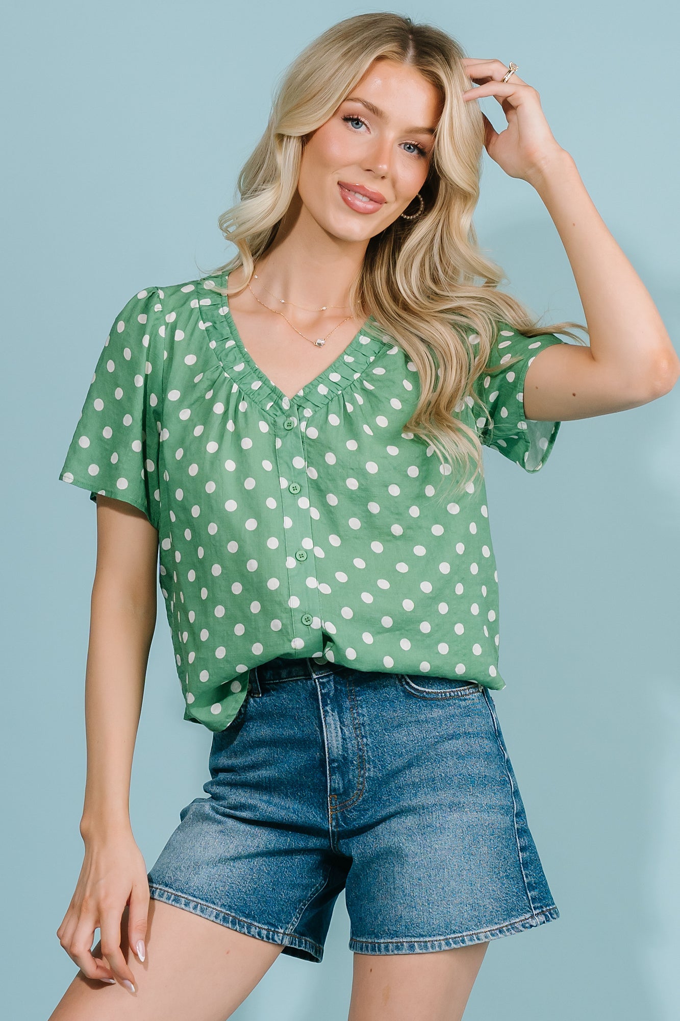 Baltic Born - Posy Button Up Top