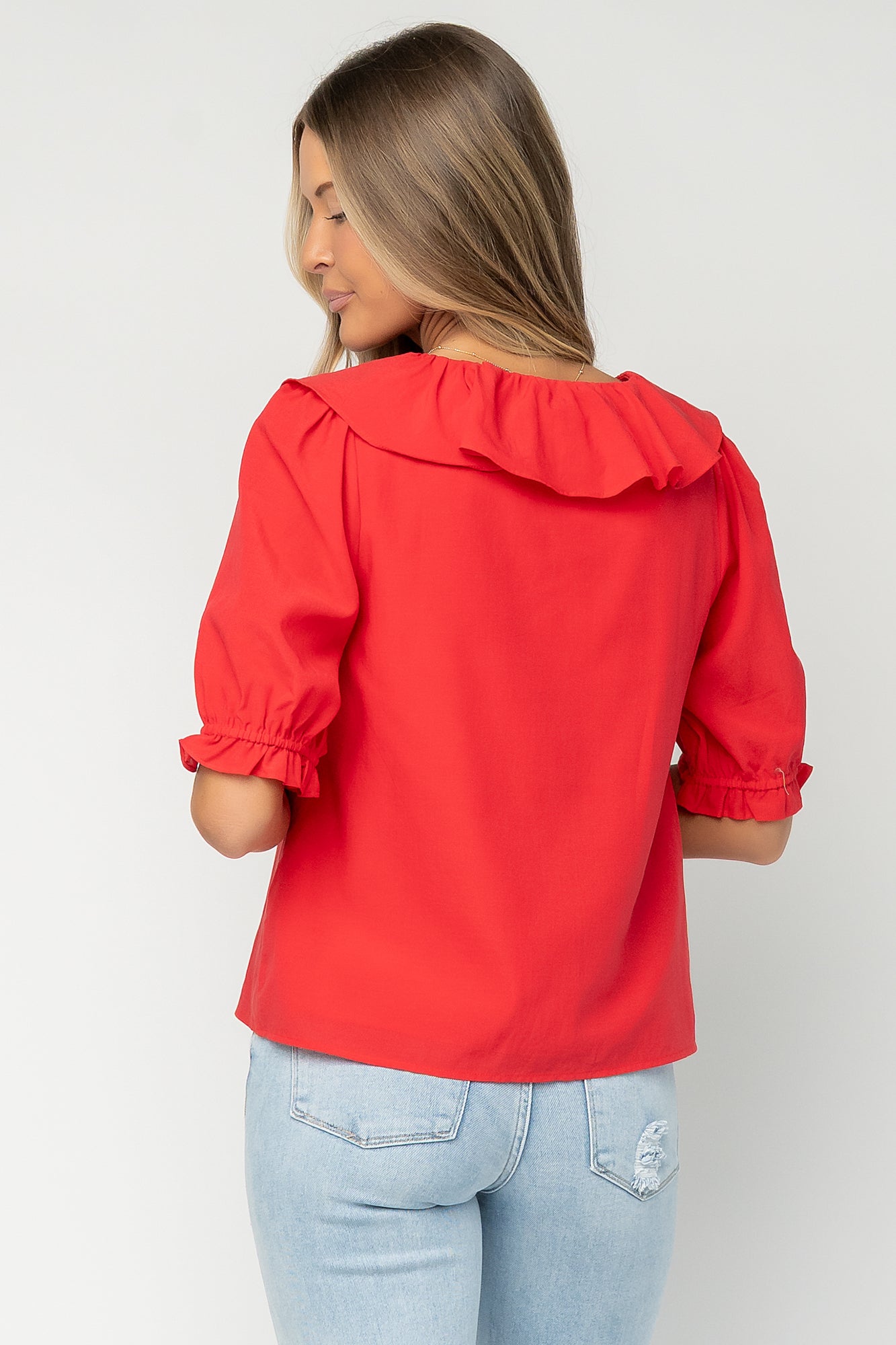 Baltic Born - Daisy Ruffle Button Up Top